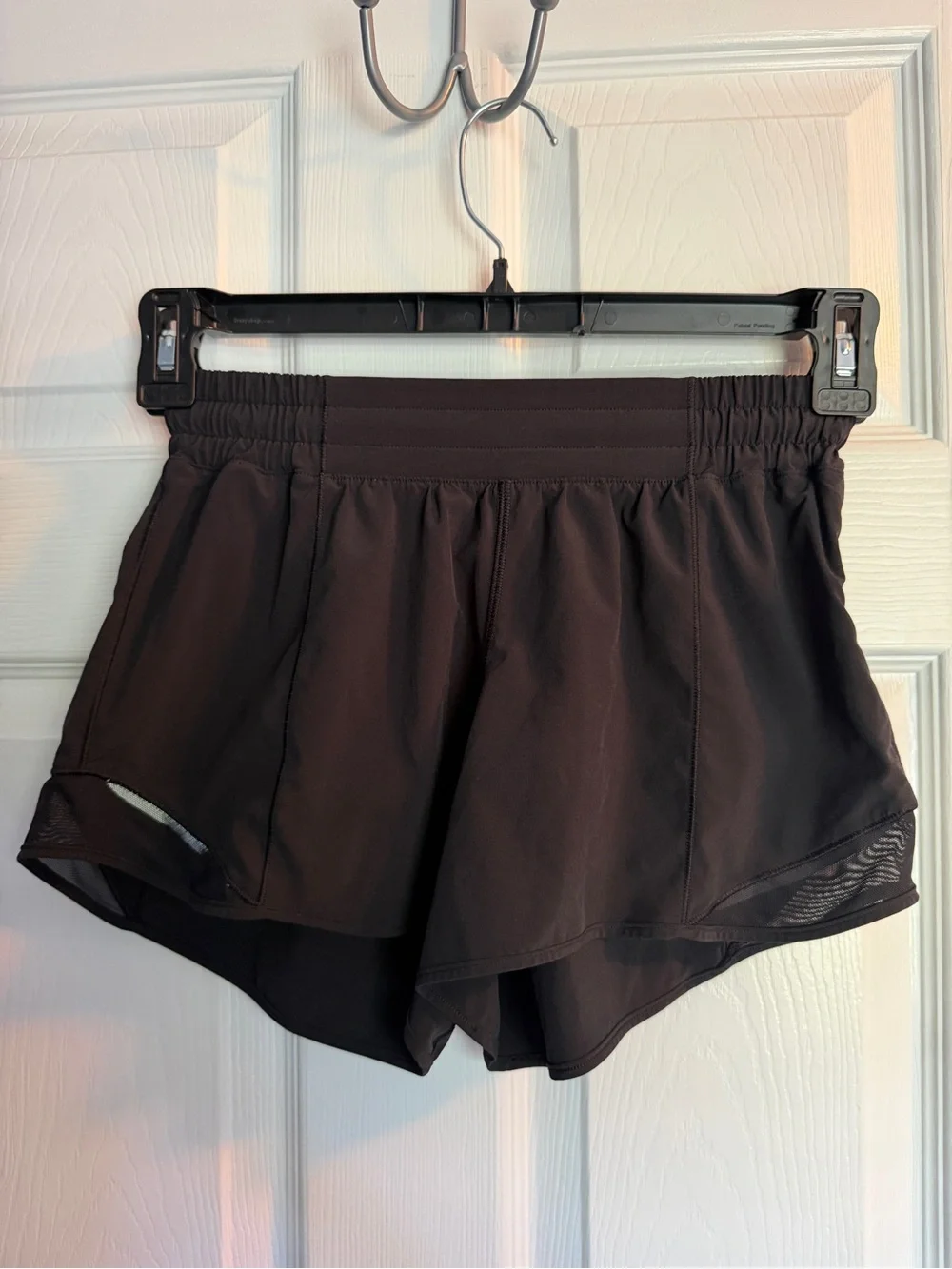 lululemon athletica Black Athletic Shorts with Mesh Trim